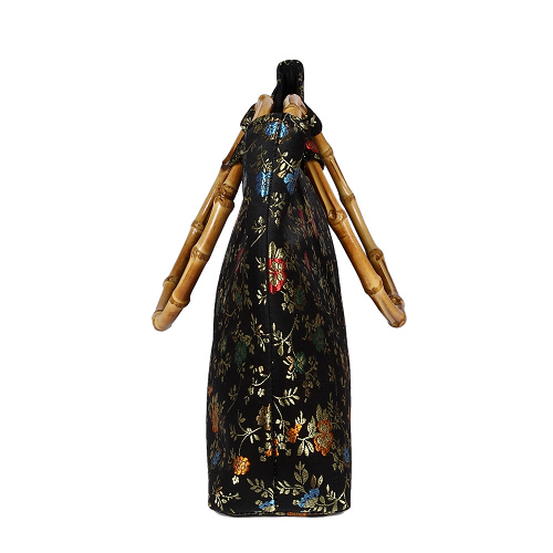 Tasche aus Seide mit Bambushenkel, Handtaschen, Asiatisch, 6627